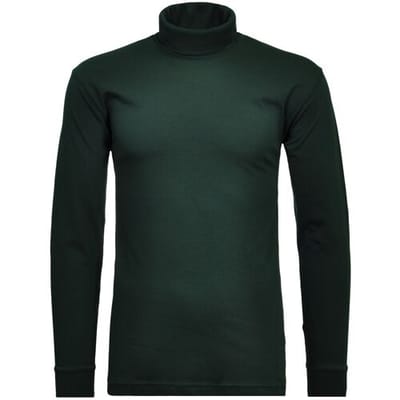 Ragman Long Sleeve Uni Col T-Shirt Single Jersey Donker Groen / male