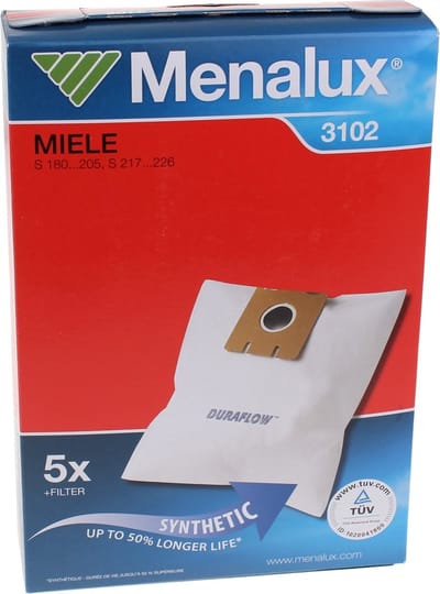 ELECTROLUX - STOFZUIGERZAK MENALUX 3102 - 5 ST. + 2 FILTERS - 9001962019
