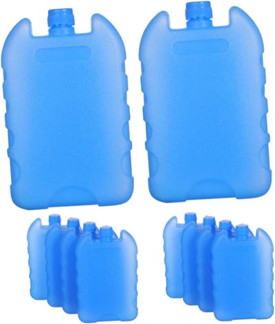 Koelelementen Koelbox - Herbruikbare IJsblokken - Eten Koel Houden - Uniek Ontwerp - 10 Stuks - Blauw