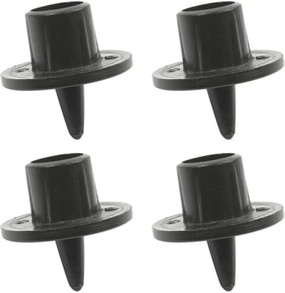 ProPlus Puntdoppen - Kunststof - Ø 22 mm - Zwart - 4 stuks