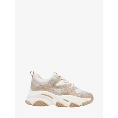 Dames Sneakers Steve Madden Privy Silver/gold Cream Zilver - Maat 39