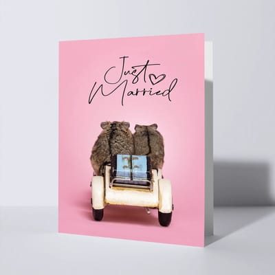 CAT'CHY Cards - wenskaart - huwelijk - hamster