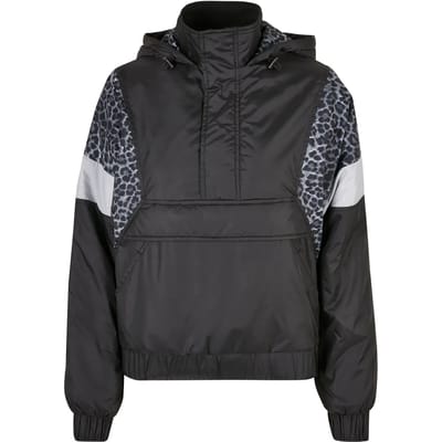 Urban Classics - AOP Mixed Pullover Jas - XS - Grijs
