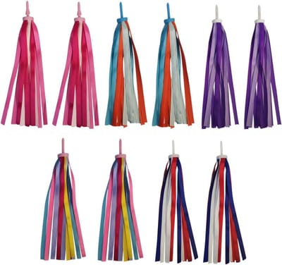 Kinderfiets Streamers - Stuurlintjes Fietskwastjes - Fiets Versieren - Dansend in de Wind - 30 cm - Diverse Kleuren