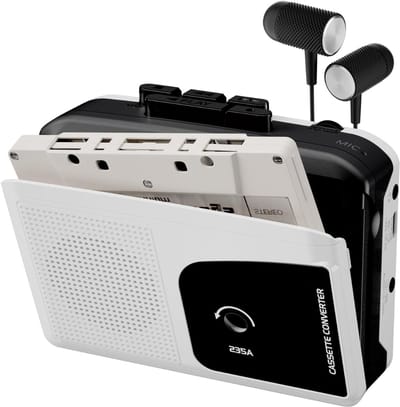 SNJY® Walkman - Casette Speler - Cassette Recorder - Wit