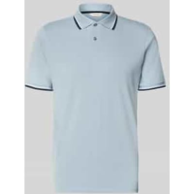 Slim fit poloshirt van Mix van biologisch katoen Model 'SLIM ATLAS SPORT'