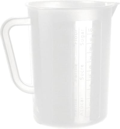 Juypal keuken maatbeker/mengbeker - kunststof - transparant - 1400 ml