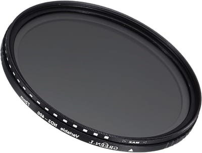 Allecta - Lensfilter ND2-400 voor 72 mm fotolens, variabele grijsfilter met neutral-density effect