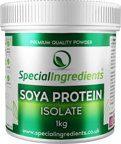 Soja Proteïne Eiwit Isolaat Poeder - 1 kg - Soya Proteine - Plantaardig Eiwit Isolaat - Hoog Eiwitgehalte (90%) - Vegan & Lactosevrij - Perfect voor Sport & Bakken - Moderne Gastronomie - Moleculair Koken - Hersluitbare Pot - Recycled Plastic