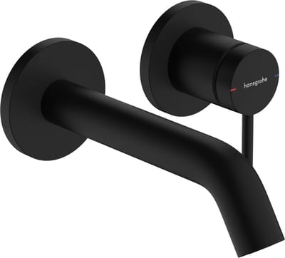hansgrohe Tecturis S ééngreeps wastafelkraan inbouw voor wandmontage, met uitloop 16,5 cm mat wit