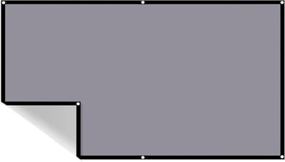 Projectorscherm - Draagbaar scherm - Thuisbioscoop creëren - Hoge helderheid - 120 inch - Wit