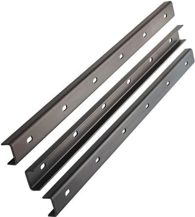 SOTECH Set van 3 verstevigingsprofielen 600 x 40 x 20 mm voor het SPIDER tafelframe U-vormig Materiaal staal, afwerking in vintage look Verstevigingsprofiel