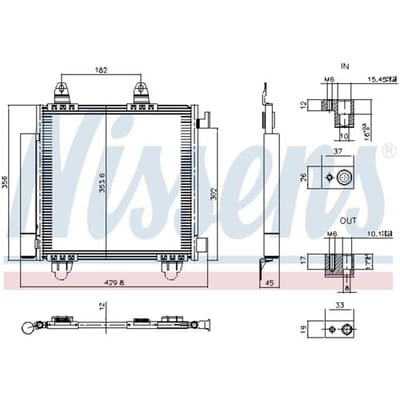 Condensator, airconditioning NISSENS 941352