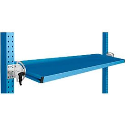 Manuflex kantelbare opbergconsole, voor de serie Universal of Profi, bruikbare diepte 345 m, voor tafelbreedte 1500 mm, lichtblauw