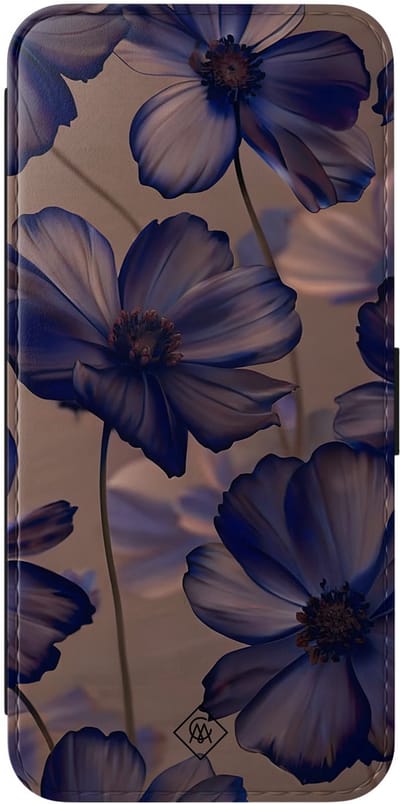 Casimoda® bookcase - Geschikt voor Samsung Galaxy A56 - Hoesje met pasjeshouder - Twilight Petals - Paars - Kunstleer