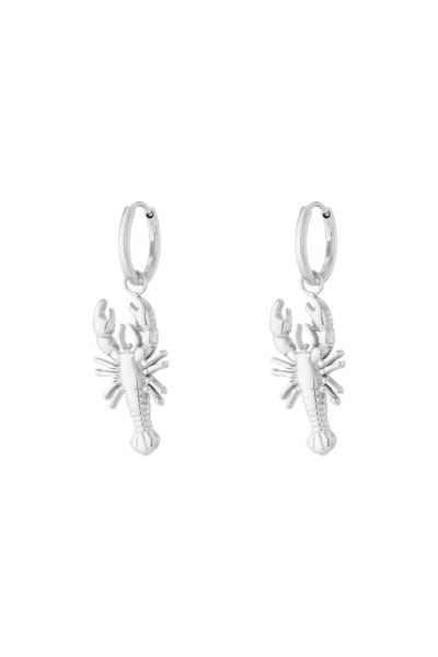 Scorpio earrings Zilver