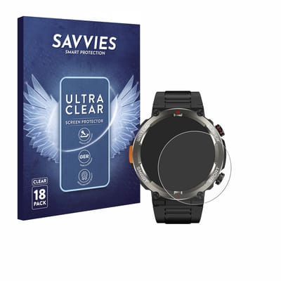 Savvies - Screenprotector voor Blackview W50 Pro 1.45" - Folie Beschermfolie transparant 18 Stuks