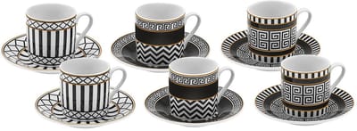 Karaca Helenistik – Porseleienen Koffiekopje Set – 80 ml
