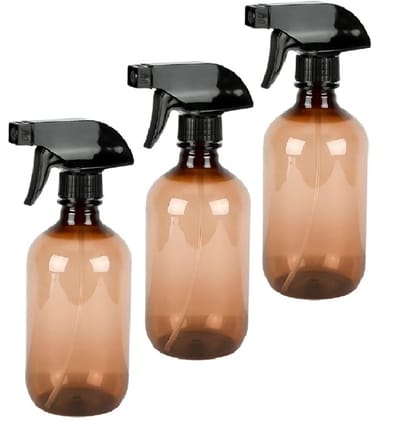 3 lege sprayflacons 500ml - bruin - Benson - plantenspuit - spray bottle - waterverstuiver - plantensproeier - herbruikbaar -