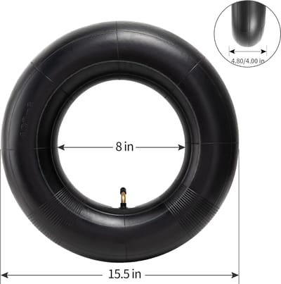 Binnenbanden Set - Reserveonderdelen - Transport Gemak - Verdikt Rubber - 4.80/4.00-8 - Zwart