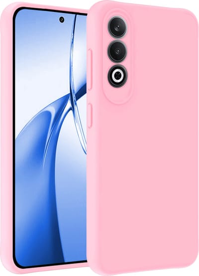 Hoesje - Geschikt voor OnePlus Nord CE4 - Sterk & Shockproof - Siliconen Case - Hoes Cover - Telefoonhoes - Lichtroze