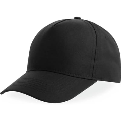Atlantis Headwear Recy Five Cap AT112 - Black - One size