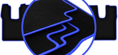 CARLUX-BLUE automatten voor: MAN TGL / TGM smal, slaapcabine 3-delig (2005-)
