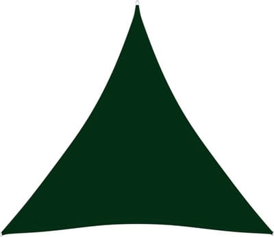 vidaXL - Zonnescherm - driehoekig - 5x5x5 - m - oxford - stof - donkergroen