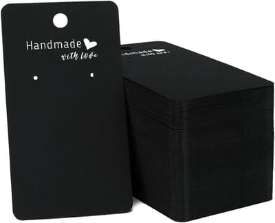 Oorbellen Display Kaarten - 200 stuks - Hangtag - Papier - Oorbellenkaartjes - Oorbellen Etiketten - Cadeaulabels - Oorbelopslag - Sieraden Karton - Geschikt voor oorbellen en oorstekers - 9*5cm