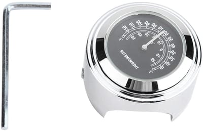 Stuurthermometer - Motor meter - Temperatuur controleren - Waterdicht en schokbestendig - 22-25 mm - Zwart