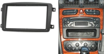 2-DIN MERCEDES-BENZ C-klasse (W203) 2000-2004; CLK-klasse (W209) 2002-2006; G-klasse (W463) 1998-2006; Viano (W639) 2003-2006; Vito (W639) 2003-2006  w/pocket frame Audiovolt 11-459