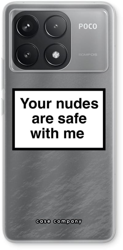 Case Company® - Hoesje geschikt voor Xiaomi Poco F6 Pro hoesje - Safe with me - Soft Cover Telefoonhoesje - Bescherming aan alle Kanten en Schermrand
