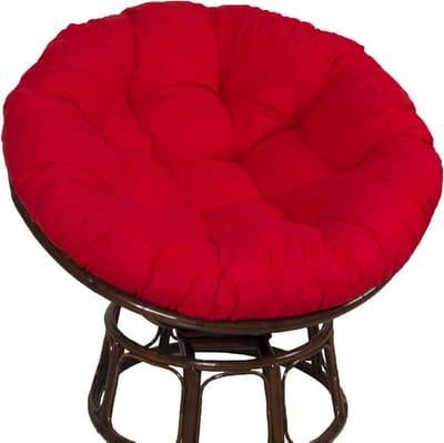 Schommelstoel Kussen - Hangmat Stoel Kussen - Buiten Ontspannen - Zacht Dikker Comfort - 90x90cm - Rood