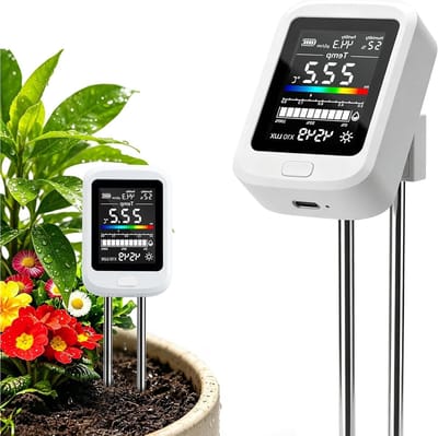 Bodemmeter - Plantenmeter - Plantenverzorging - 6-in-1 analyse - 248 cm - Zwart