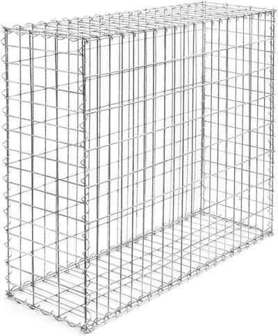 Steenkorf Muur 100x100x30cm - Robuuste Gabion Draadkorf voor Tuinafscheiding en Decoratie