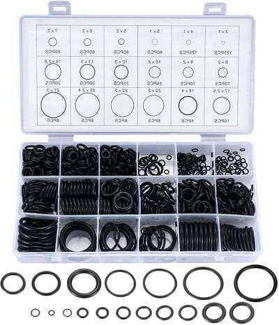 Assortiment van 850 O-Ringen in 18 maten - Rubber afdichtingen voor hydraulische en sanitaire toepassingen