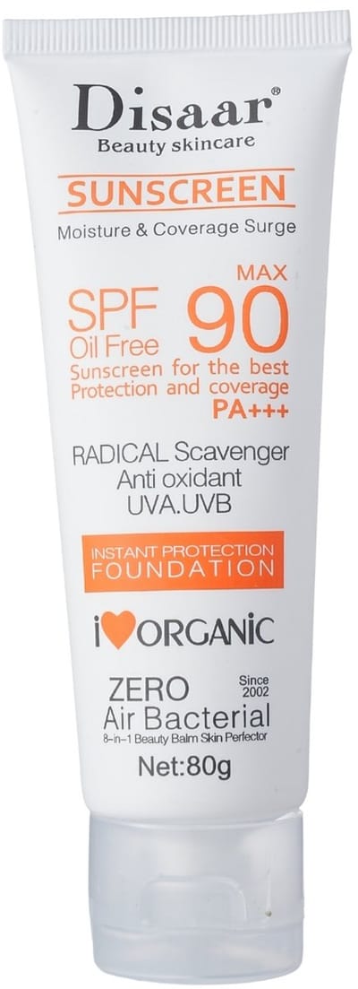 Zonnebrandcrème SPF90 voor Gevoelige Huid – 80g | Hoge UVB/UVA Bescherming, Olievrij | Dagelijkse Zonbescherming