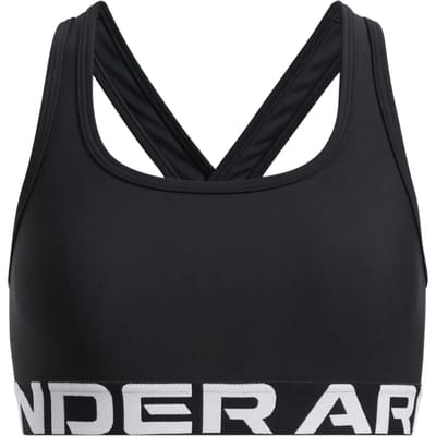 Under Armour G Crossback Bra-BLK Meisjes Sportbeha - Zwart - Wit