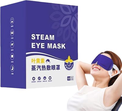 Stoom oogmasker - Warme kompressen - Ontspanning en herstel - Zelfverwarmend - 16x10x6 cm
