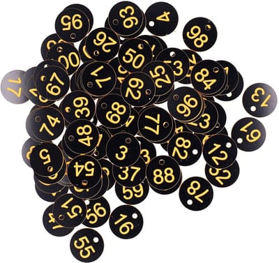 Dailygoods- Identificatiemarkeringstags 100 Stuks - Bijenkorflabels - ABS Materiaal - Eenvoudige Bevestiging - Diverse Kleuren - Hoogwaardige Kwaliteit - Etiketten