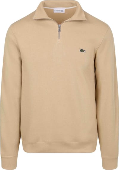 Lacoste Pullover Zipper Beige - Maat L - Heren - Pullovers
