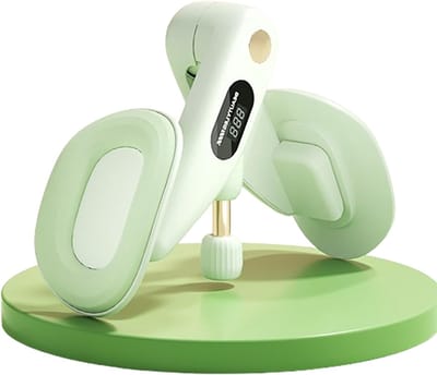 Macaron-kleurige beenstrainer, dijvormer, trainingsapparaat voor de binnendijen, unisex Kegel-trainingsproducten（groente）