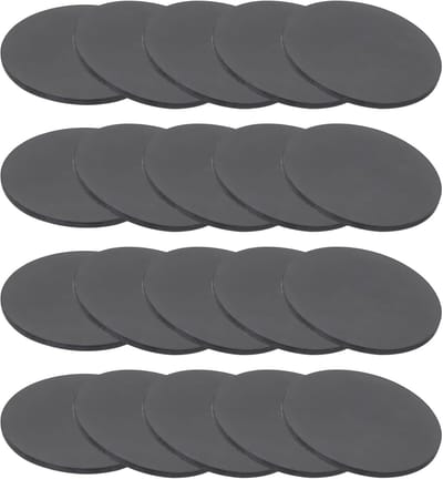 Rubber massieve schijven ringen, 20 stuks 35 mm ID x 1,5 mm dikke rubberen ronde pakking pad bussen spacer ring voor doe-het-zelf pakking ambacht, zwart