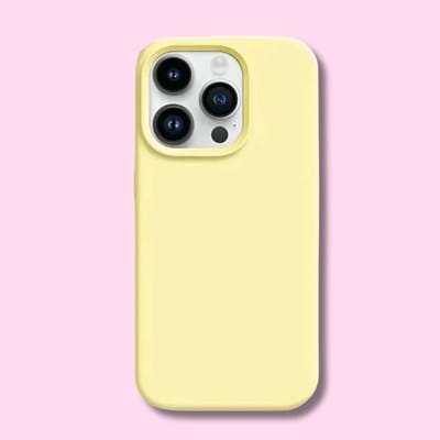 Zacht Geel Hoesje – Geschikt voor iPhone 12 & 12 Pro – TPU Beschermhoes