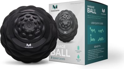Massagerr® Vibrerende Massagebal - 4 Tril Niveaus - Triggerpoint Bal - Massage Bal - Moderne Lacrosse bal - Voetmassage - Massage Roller voor Rug, Voeten, Schouders, Fullbody