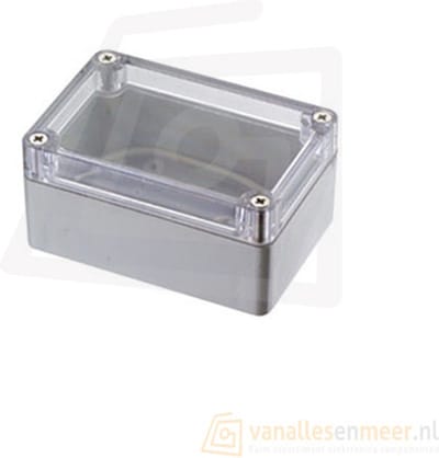 Behuizing voor elektronica 158x90x60mm transparante deksel