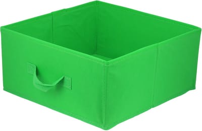 LAVITA® Opbergmand Textiel - 31x31x15 Groen - 1 stuk - Opbergbox Kast Organizer Opbergdoos - Kastlade Verdeler Voor Kleding Ondergoed Badkamer Kledingkast - Vouwdoos Stoffen Doos Opbergdozen