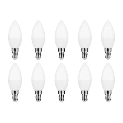 Modee E14 LED Lamp 4.9W - 470lm - 4000K - Neutraal Wit - LED Kaarslamp B35 - Vervangt 40W Halogeen Gloeilamp - 10 stuks