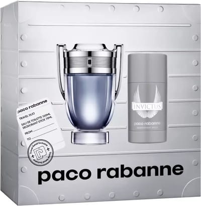 Paco Rabanne Invictus Giftset - 100 ml eau de toilette spray + 75 ml deostick - cadeauset voor heren