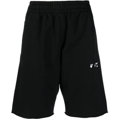 Off-White OW Logo Zwarte Sweat Shorts